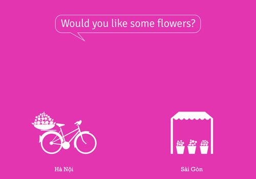 different type de boutique de fleur hanoi saigon
